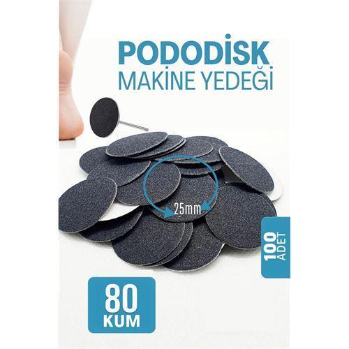 25 mm Pododisk - Nasır Sökücü Pedikür Makinesi Yedek Pedler 100 ADET