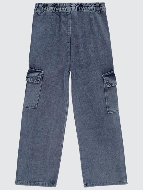 Kargo Cepli Boru Paça 10-13 Yaş Pantolon - Mavi12-13 Yaş