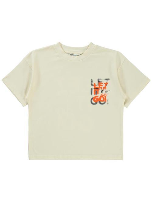 Let It Go Baskılı 10-13 Yaş Tişört - Fil Dişi10-11 Yaş