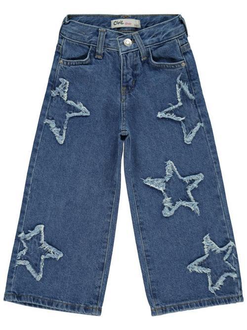 Yıldız Nakışlı 2-5 Yaş Pantolon - Mavi2-3 Yaş