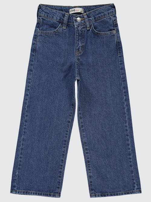 Kesik Paça 10-13 Yaş Pantolon - Mavi10-11 Yaş