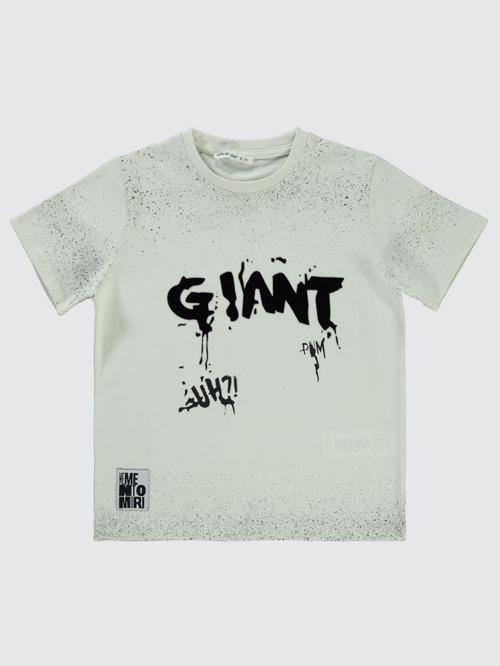 Gıant Baskılı 6-9 Yaş Tişört - Gri9-10 Yaş