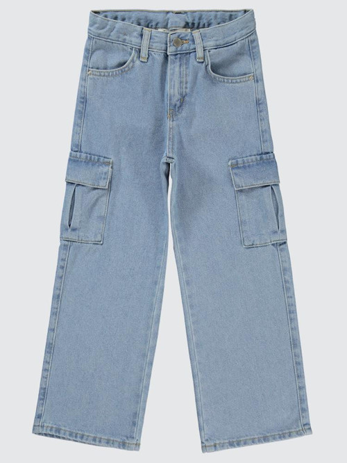 Kargo Cepli 6-9 Yaş Pantolon - Mavi7-8 Yaş