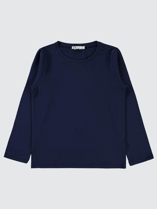 Basic 6-9 Yaş Sweatshirt - Lacivert8-9 Yaş