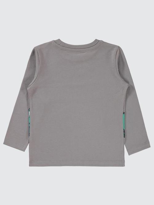 Dino Baskılı 2-5 Yaş Sweatshirt - Gri2-3 Yaş
