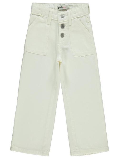 Cepli 2-5 Yaş Pantolon - Beyaz2-3 Yaş