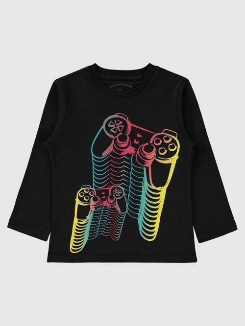 Gamer Baskılı 2-5 Yaş Sweatshirt - Siyah2-3 Yaş