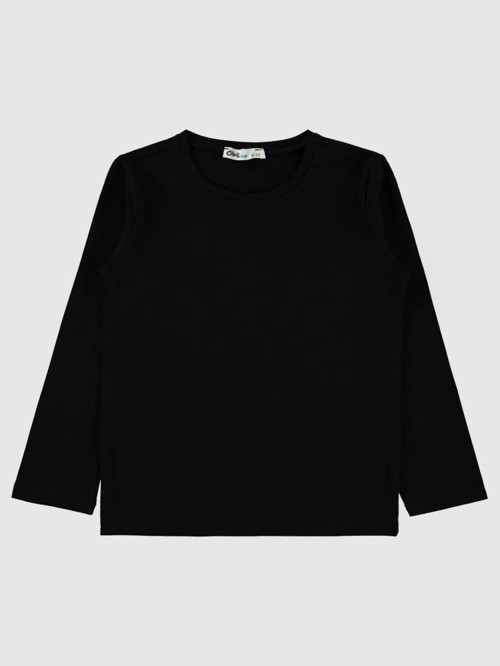 Basic 6-9 Yaş Sweatshirt - Siyah7-8 Yaş