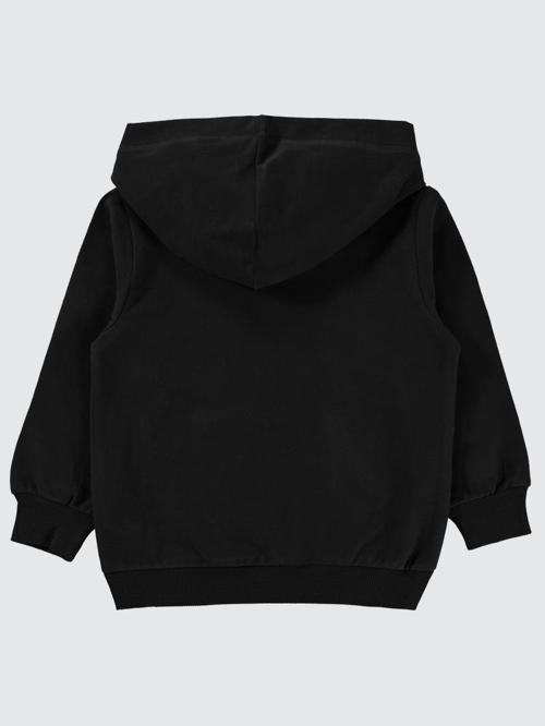 Qr Kod Etiketli Kapşonlu 2-5 Yaş Sweatshirt - Siyah2-3 Yaş