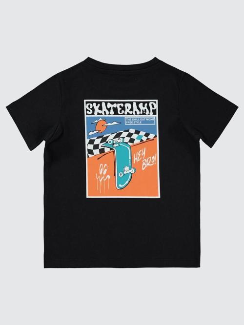 Skateramp Baskılı 2-5 Yaş Tişört - Siyah5-6 Yaş