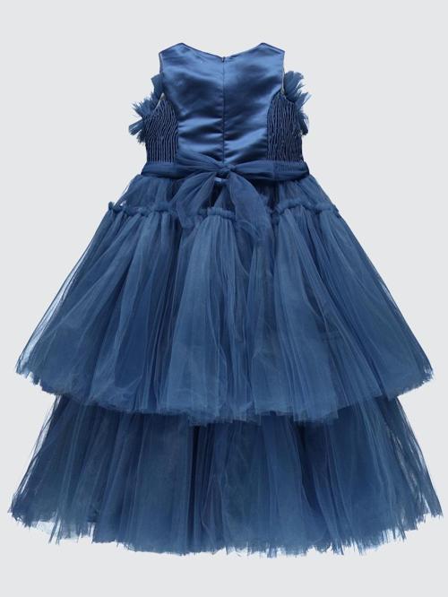 Robası Büzgülü 6-14 Yaş Abiye - Mavi6-7 Yaş