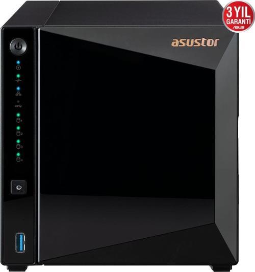 AS3304T REALTEK QC 2 GB RAM- 4-diskli Nas Server (Disksiz)