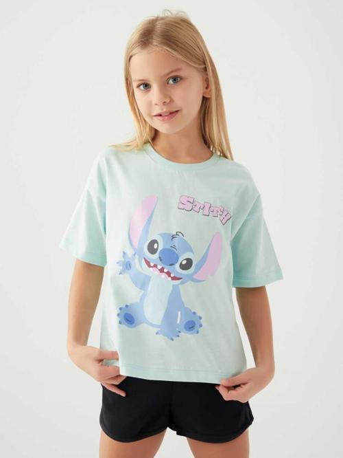 Roly Poly Stıtch Kız Çocuk 3-8 Yaş T-Shirt - Yeşil3-4 Yaş