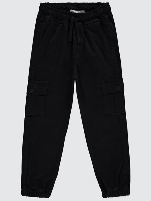 Paçası Lastikli 10-13 Yaş Pantolon - Siyah10-11 Yaş