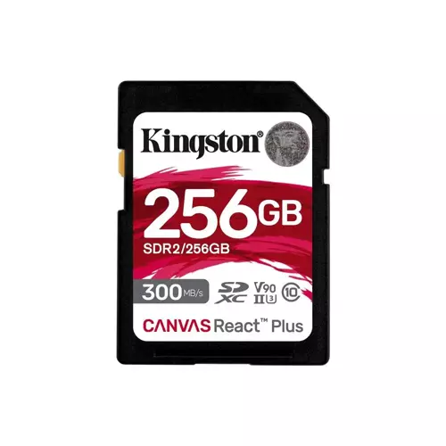 KINGSTON 256GB CANVAS REACT PLUS SDR2/256GB PROFESYONEL SD HAFIZA KARTI