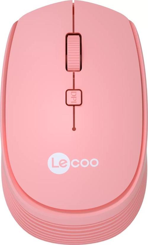 LECOO WS202 Kablosuz 1200dpi Optic Pembe Mouse