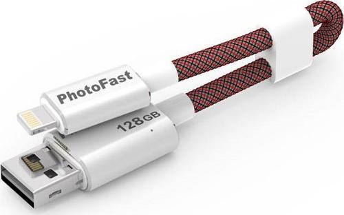 128GB USB 3.0 MEMORİES CABLE GEN3 Lightning ŞARJ KABLOLU GÜMÜŞ USB BELLEK