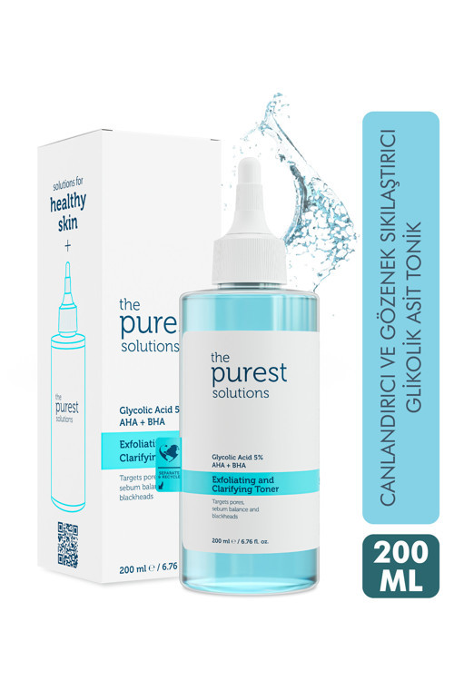 Gözenek Sıkılaştırıcı, Canlandırıcı ve Ton Eşitleyici Glikolik Asit Mavi Tonik 200ml
