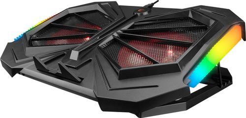 AD-RC11 SPIDER Siyah 2 Fan 2 USB RGB Işıklı 15"-17" Notebook Soğutucu Stand