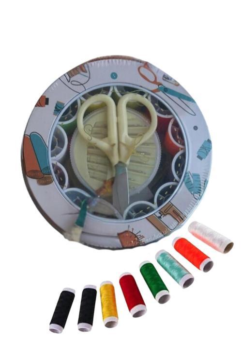 İplik Set Teneke Kutu Dikiş Seti