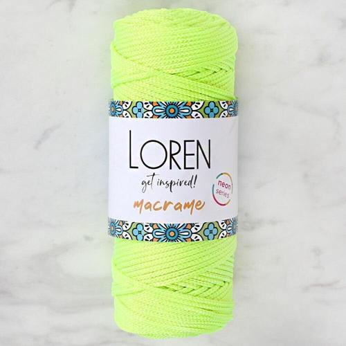 Loren Macrame Neon Sarı El Örgü İpi - L114