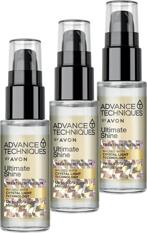 Advance Techniques Parlaklık Veren Saç Serumu 30 Ml. Üçlü Set