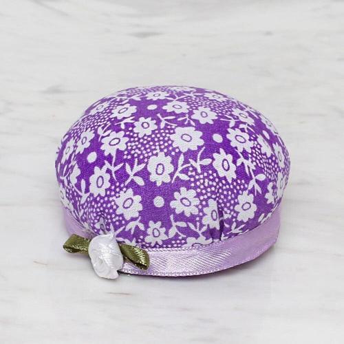 Loren Kola Takılabilir İğnedenlik Mor Çiçekli