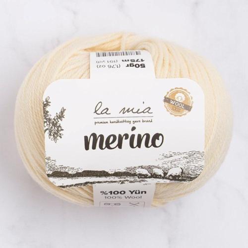La Mia Merino Krem El Örgü İpi - L075 - 33777