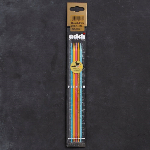 Addi Colibri 4,5mm 20cm Renkli Çorap Şişi - 204-7