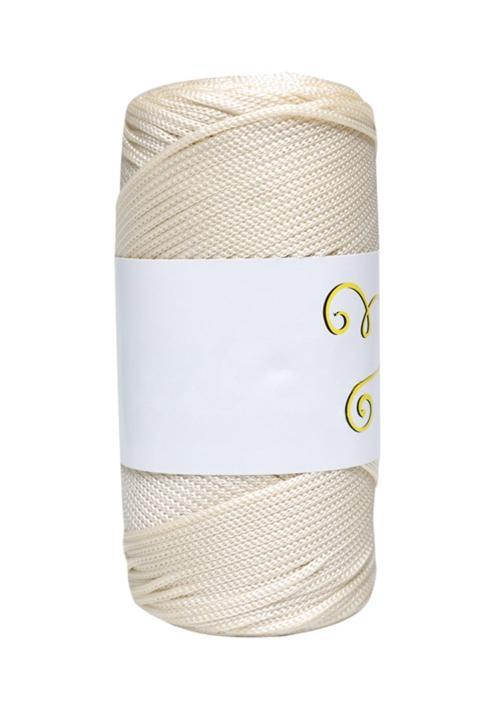 Makrome İpi 3mm  Polyester Ekru