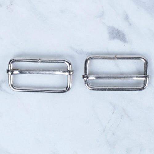 Loren Gümüş Metal Toka Sürgülü 2 li Paket