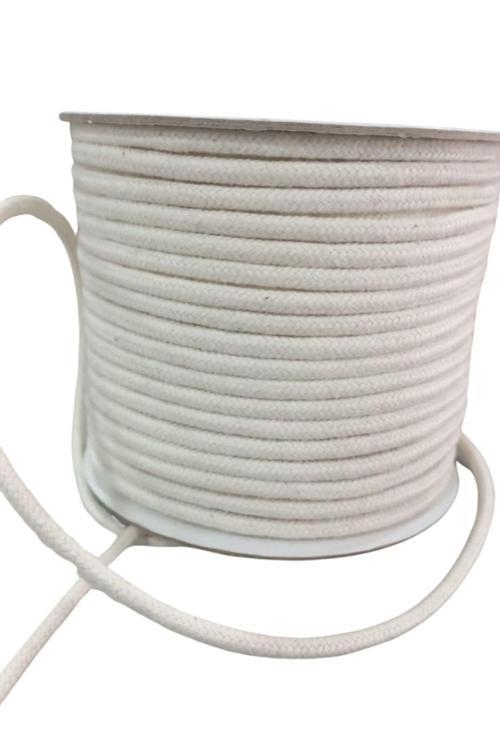 Bağcık İpi Pamuk 1 cm Krem 5 Metre