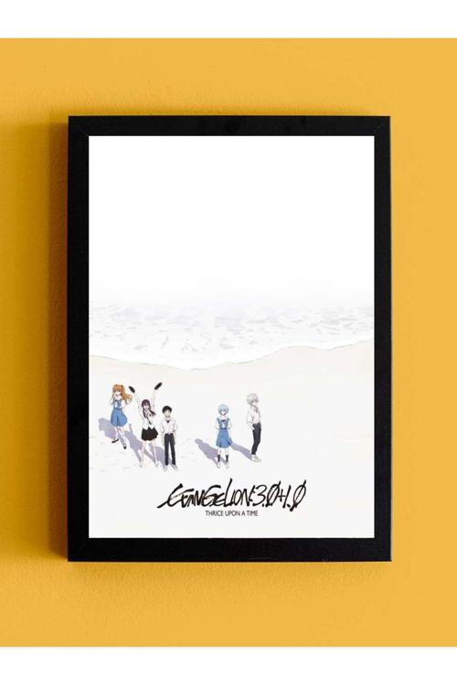 Evangelion: Bir Seferde Üç Kez 3.0+1.0 - ??????????????:|| Çerçeveli Film Poster Tablo