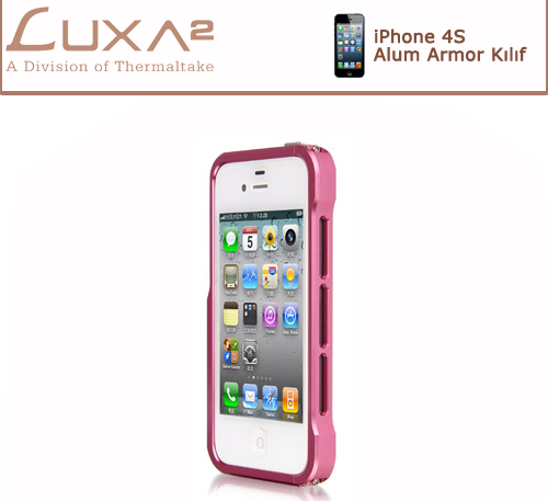 iPhone Alum Armor Aluminyum Kılıf - Pembe