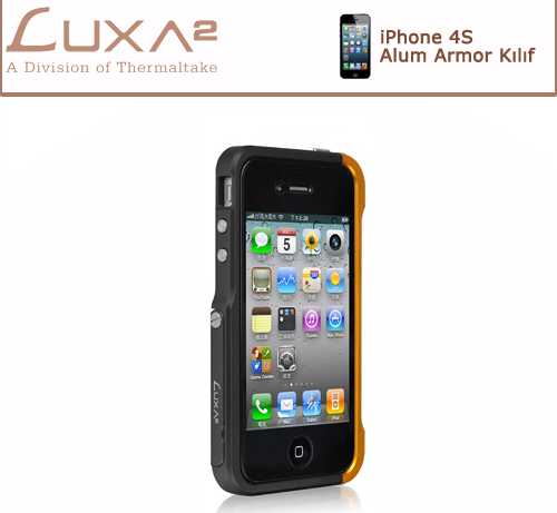 iPhone Alum Armor Aluminyum Kılıf - Siyah Altın