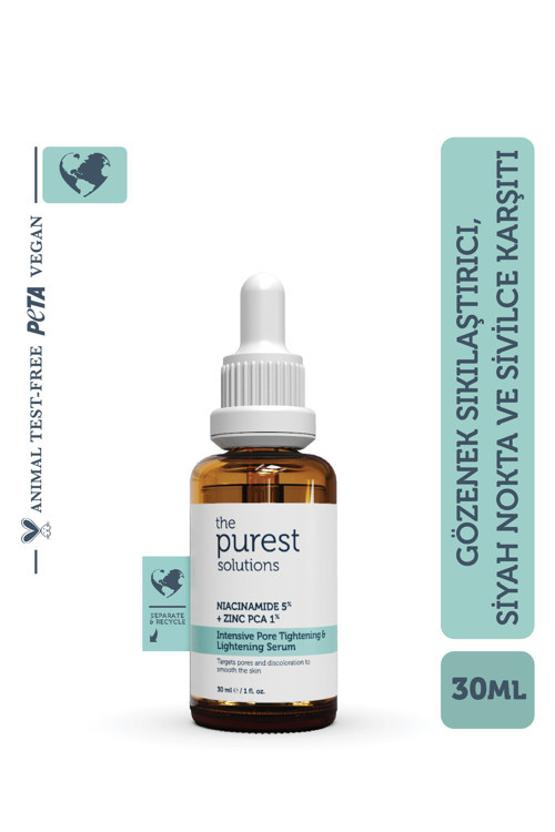 Siyah Nokta Ve Sivilce Karşıtı Niacinamide Cilt Bakım Serumu 30 Ml (niacinamide 5% & Zinc Pca 1%)