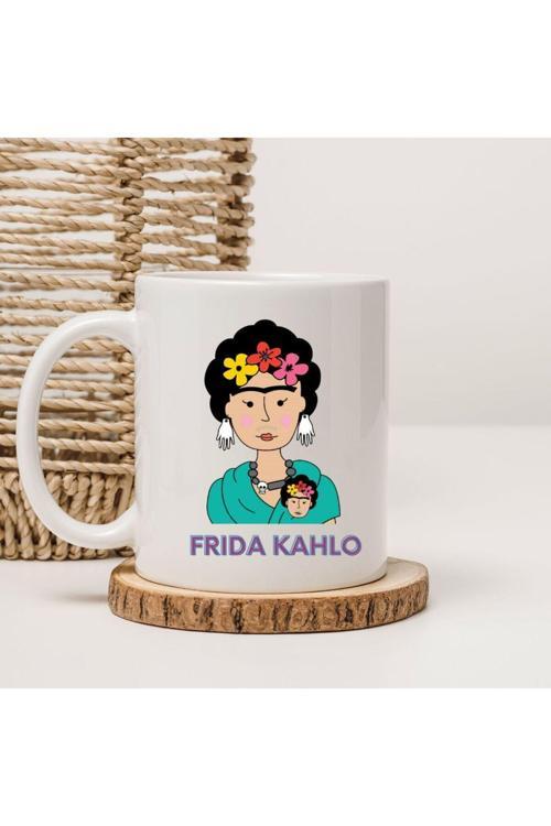 Frida Kahlo Sanatçı Portre Baskılı Kupa Bardak