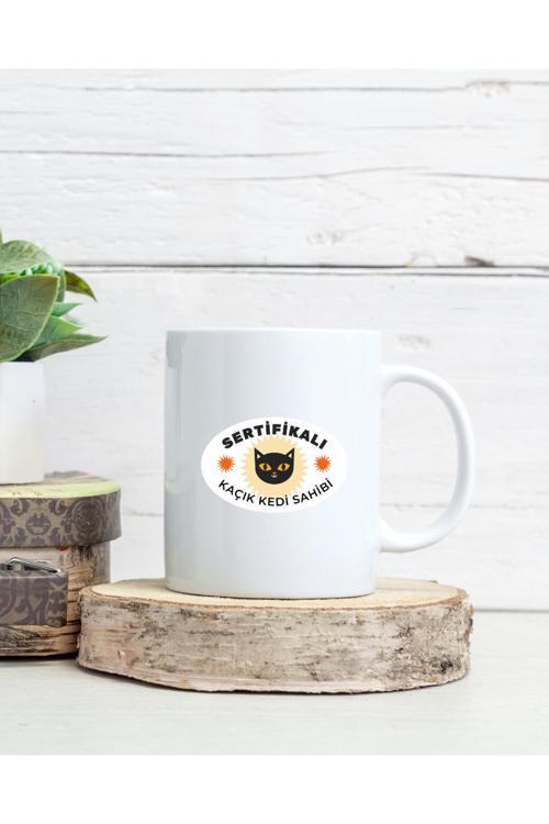 Sertifikalı Kaçık Kedi Sahibi Kupa Bardak