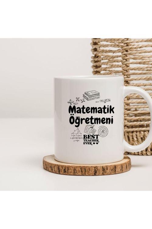 Matematik Öğretmeni Yazılı Kupa Öğretmenler Günü Hediye Kupa Bardak