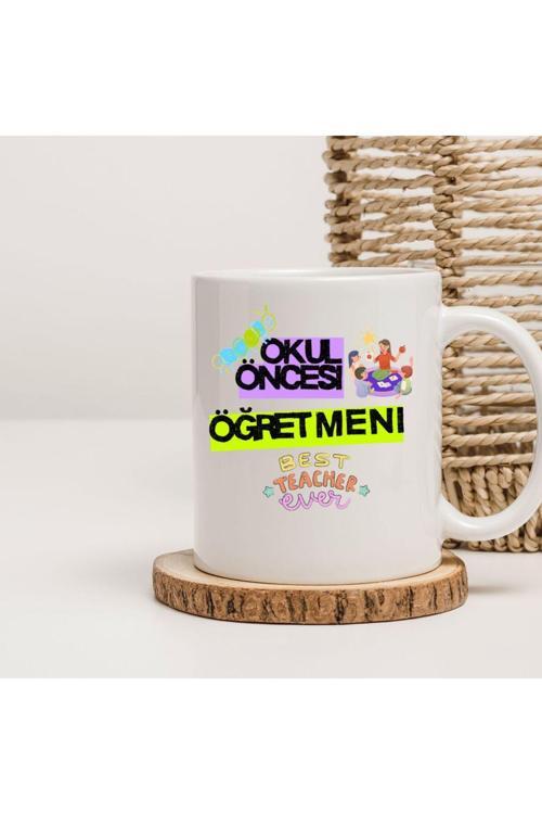 Okul Öncesi Öğretmeni Baskılı Kupa Öğretmenler Günü Hediye Kupa bardak