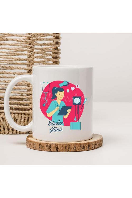 Ebeler Günü  Yazılı İllüstratif Baskılı Kupa Bardak