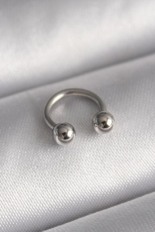 316L Çelik Gümüş Renk Halka Model Topçuk Piercing 1369