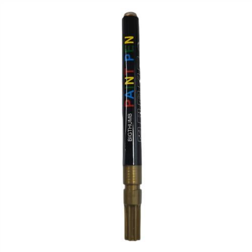 Rötuş Kalemi Paint Pen GOLD Renk | Metal, Ahşap ve Oto Yüzey Boyası / 2 ADET