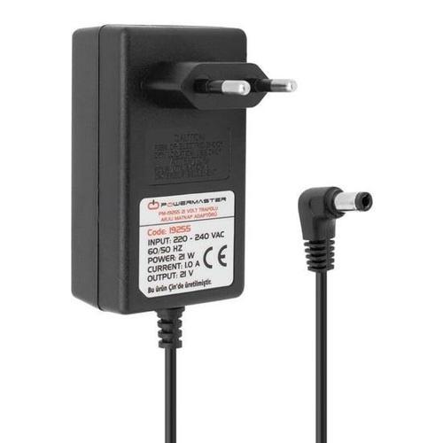 21 Volt - 1 Amper - 21 Watt 5.5*2.5 Mm L Uçlu Şarjlı Matkap Adaptörü