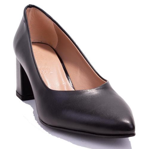 DZA07-2681154 Siyah Stiletto Topuklu Kadın Ayakkabı
