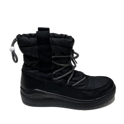 Kadın Bot (Kar) 6381 6J Jacalu textile upper and leather-Pu sole Black