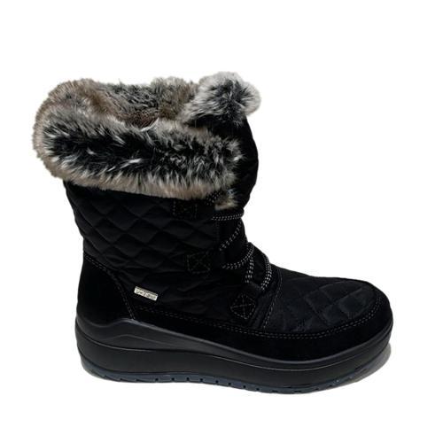 Kadın Bot 6305R 41J Jacalu textile upper and leather-Pu sole Black