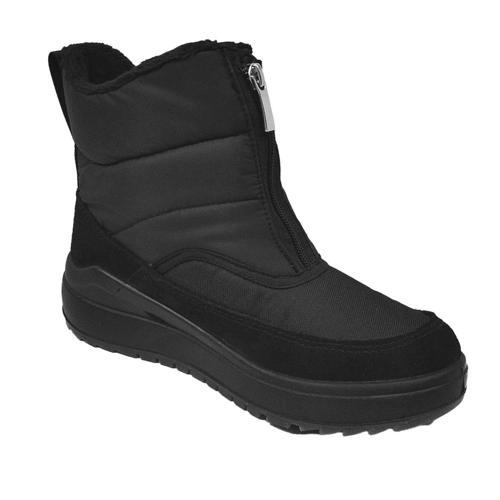 Kadın Bot (Kar) 6390 2J Jacalu textile upper and leather-Pu sole Black