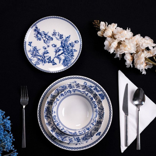 8324 Blue 6 Kişilik 24 Parça Yemek Takımı