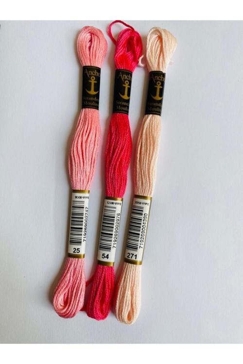 Mouline 3'lü Goblen Kanaviçe Nakış Ip Setleri